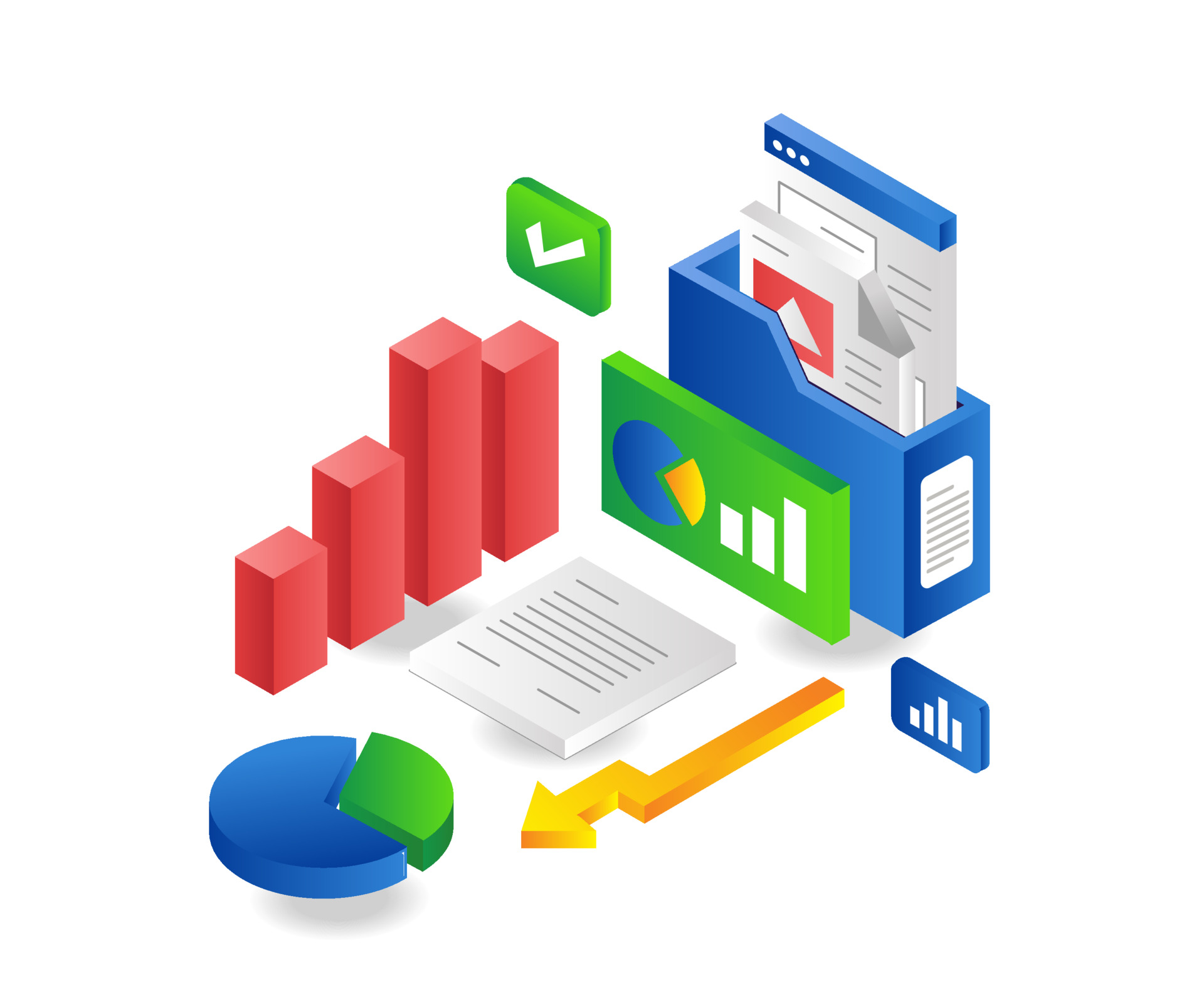 Company business admin analysis data report